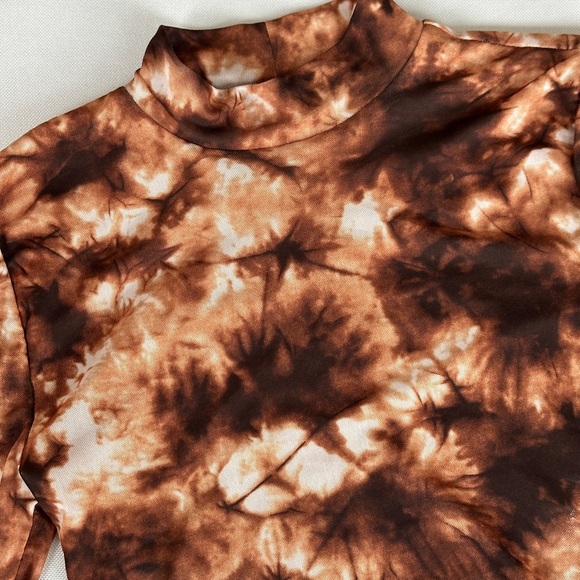 h:ours Monroe Bodysuit - Brown Tie Dye - Picture 8 of 10